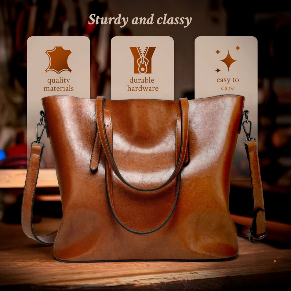 Jane - Timeless Vintage Leather Handbag