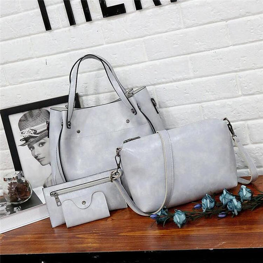 Riley - Vintage Soft 4-Piece Leather Bag Set