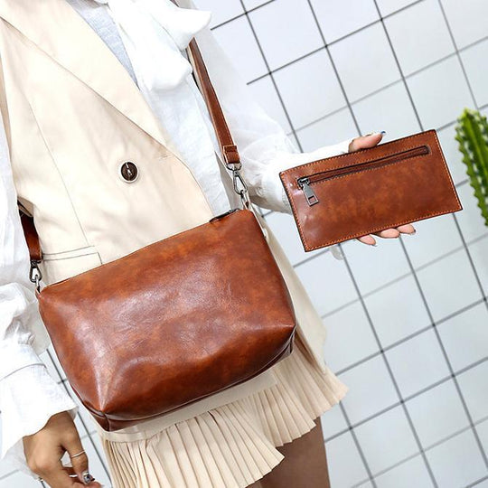 Riley - Vintage Soft 4-Piece Leather Bag Set